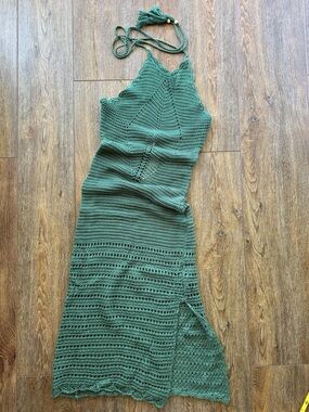 apricot dresses maxi Apricot V Neck Lace Splicing Maxi Dress